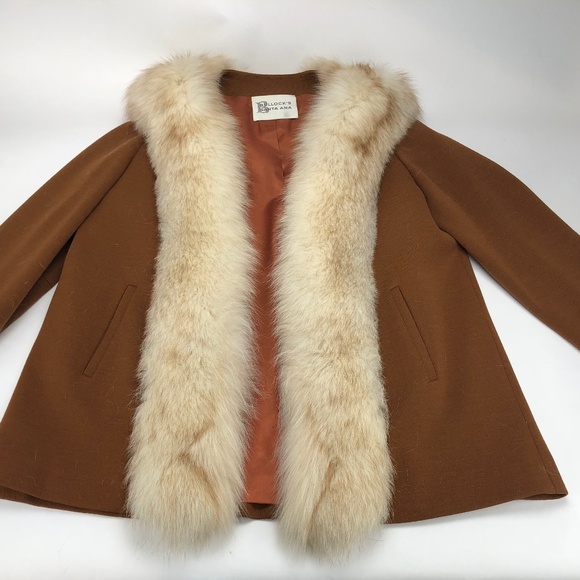 Bullocks Santa Ana Jackets & Blazers - Vintage Bullocks Santa Ana Union ILGWU Fur Jacket